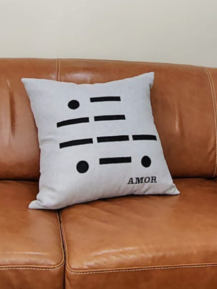 Almofada Morse 50x50 — Coleção Morse | Toque que comunica