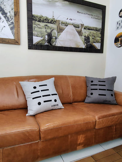 Almofada Morse 50x50 — Coleção Morse | Toque que comunica