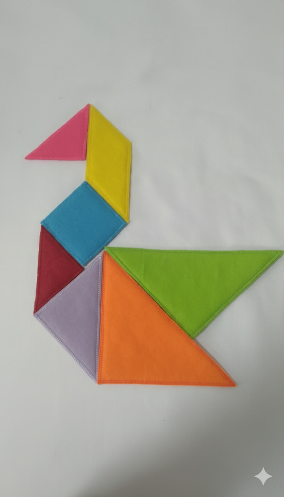 Tangram de Feltro Gaurê: Quebra-Cabeça Sensorial para Criar e Aprender